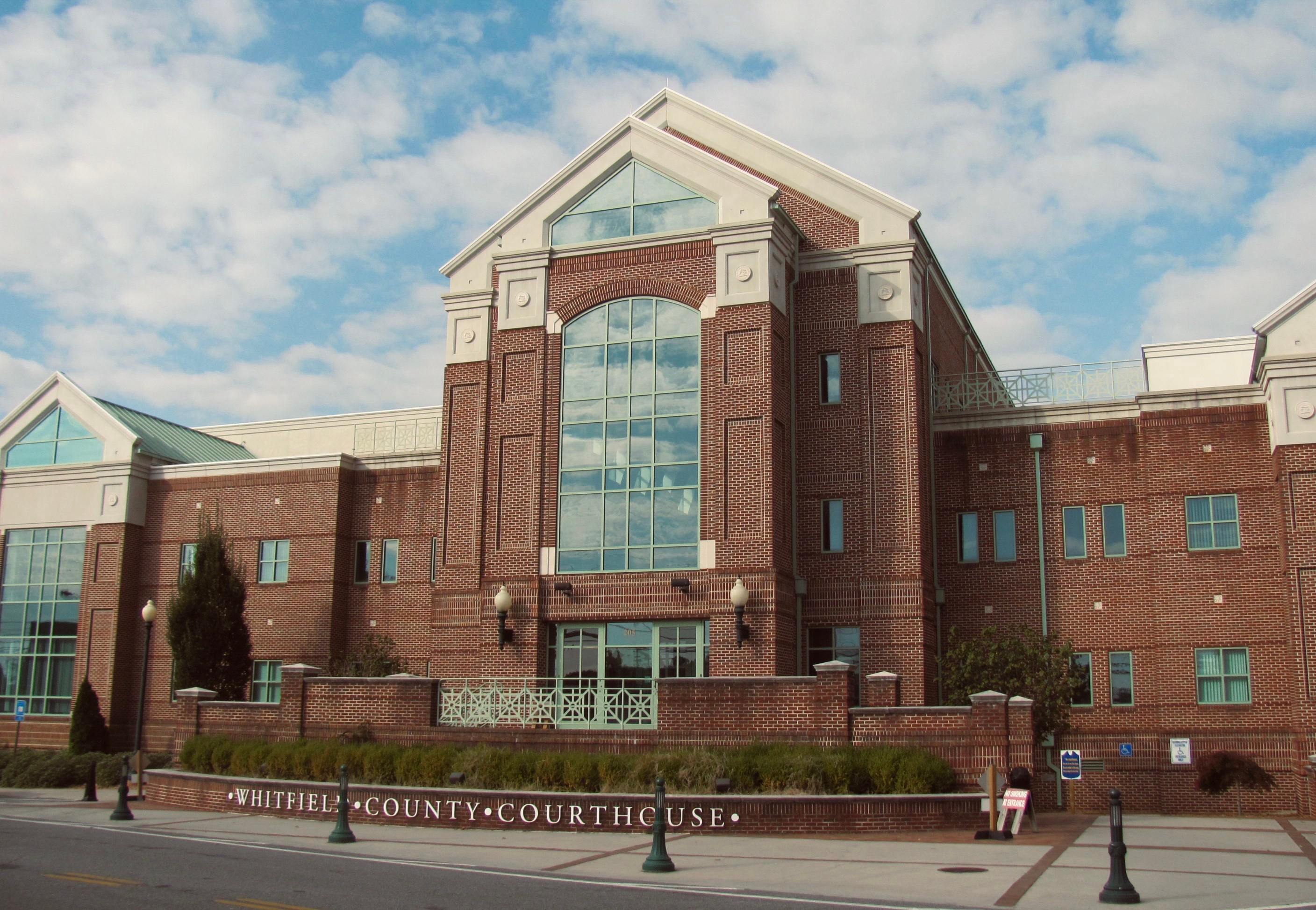Exterior courthouse detail in Dalton